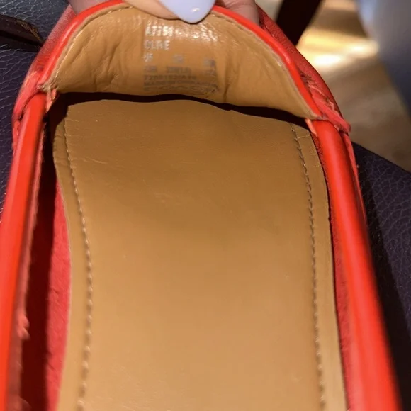 Orange Coach Loafers 7.5 - Picture 11 of 16